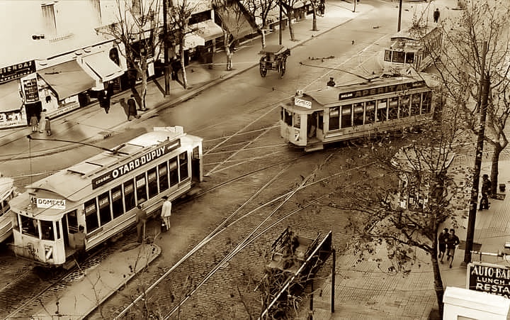Tranvías en Boedo, década de 1930
